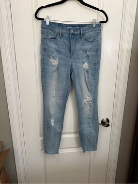 Old Navy - High Rise Rockstar Super Skinny Secret Slim Pockets Distressed Jeans